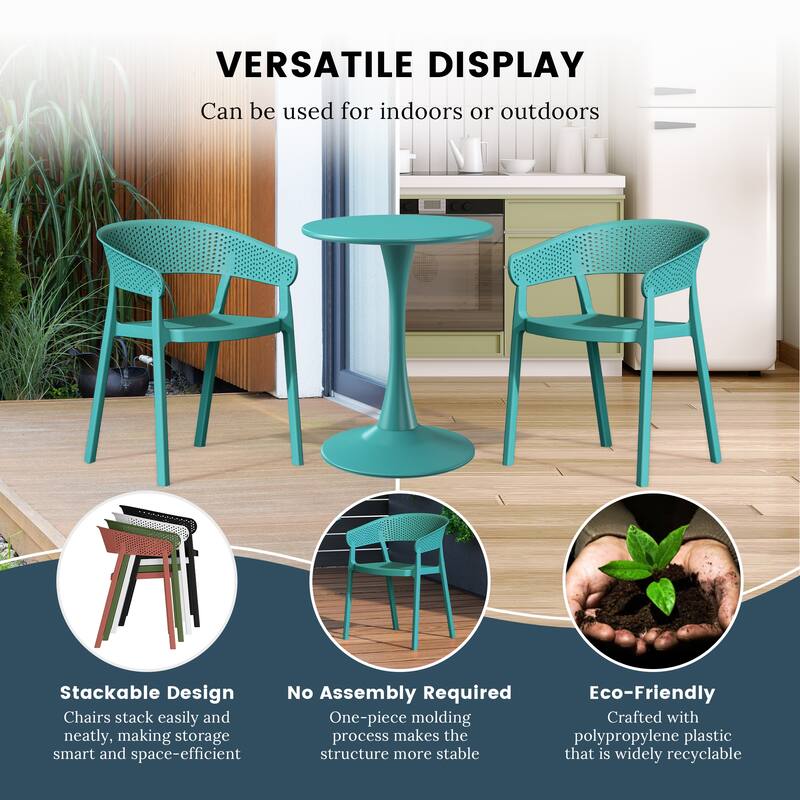 Frond and Form 4-Person Outdoor Round Dining Set