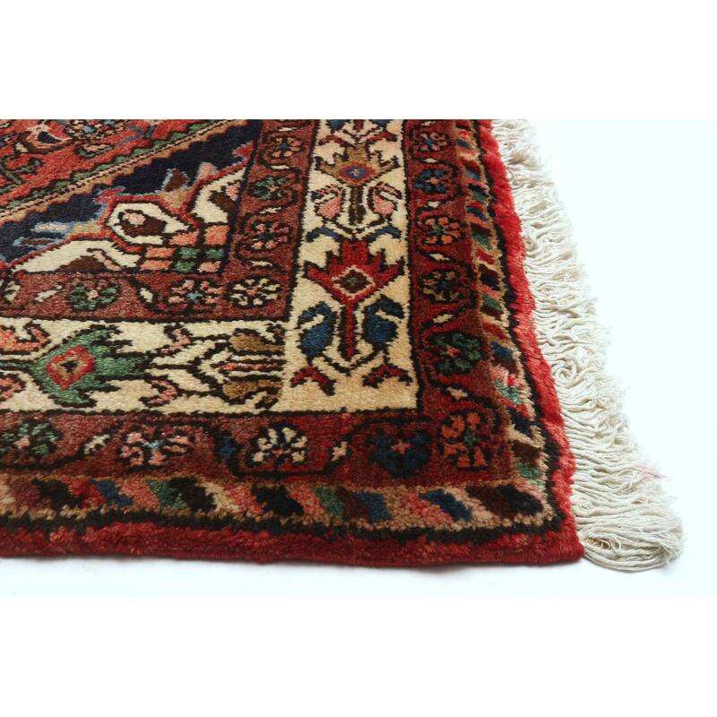 ECARPETGALLERY Hand-knotted Andelz Red Wool Rug - 4'0 x 11'3