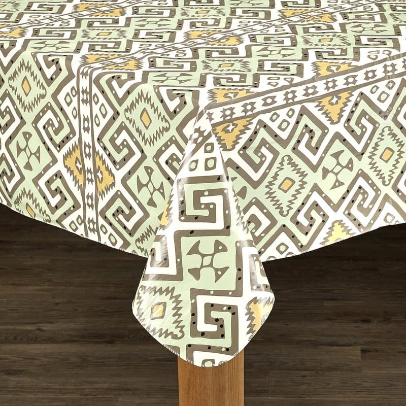 Aztec 100% Vinyl Tablecloth - 60"x84"
