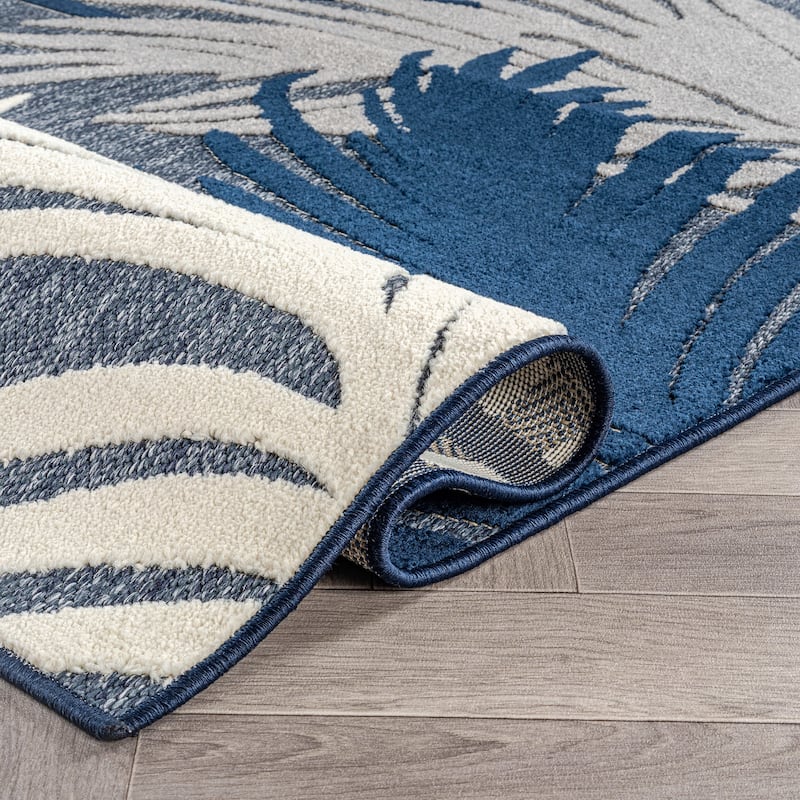 World Rug Gallery Tropical Floral Indoor/Outdoor Area Rug