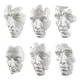 preview thumbnail 4 of 4, Uttermost Self-Portrait White Mask Wall Decor, Set Of 6