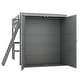 preview thumbnail 8 of 7, Gray Solid Pine Wood Loft Bed with Desk, Shelves, Wardrobe, and Guardrails