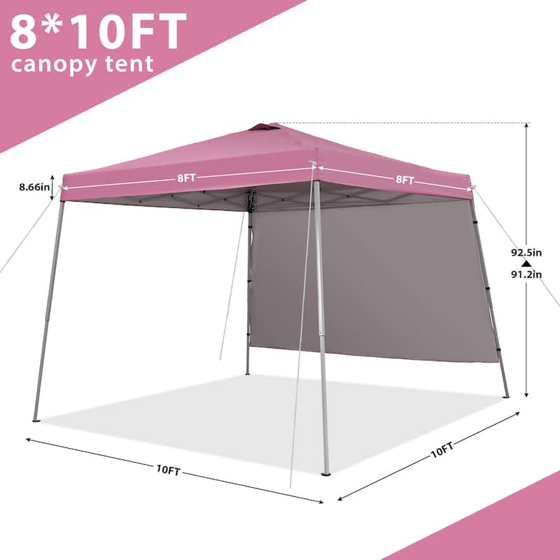 Ainfox 8 x 8 ft Pop-up Canopy Tent, Outdoor Gazebo for Beach, Sun Shade