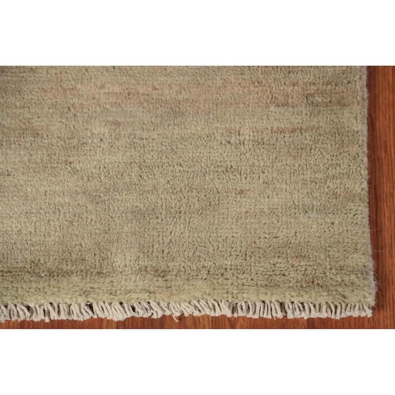 Modern Gabbeh Runner Rug Handmade Wool Carpet - 2'8" x 9'8"