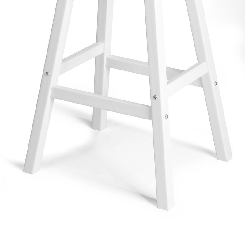 Laguna Hdpe All Weather Outdoor Patio 29" Saddle Seat Bar Stool (Set Of 3)