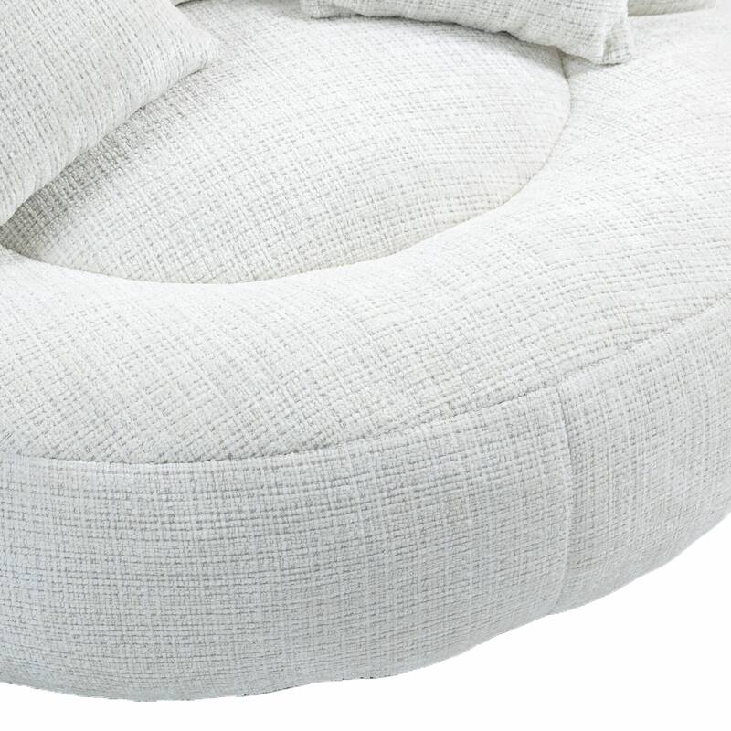 Durable Lazy Sofa Comfort Lounger, High Back Bean Bag Couch with 3 Pillows