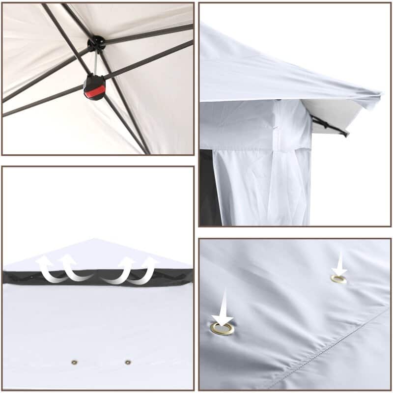 ABCCANOPY 13'x13' Pop Up Gazebo with Mosquito Netting - 13ftx13ft