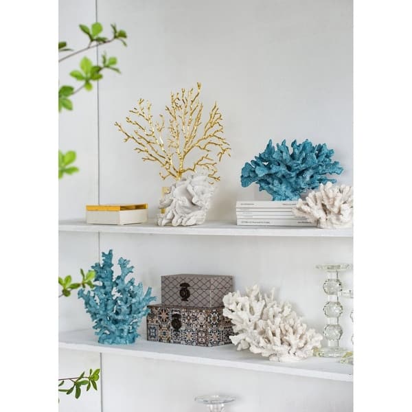 10.5 Blue Faux Coral Accent Decor - Bed Bath & Beyond - 29239037