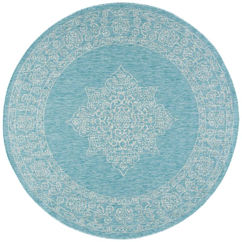 SAFAVIEH Courtyard Zikrija Indoor/ Outdoor Waterproof Patio Backyard Rug