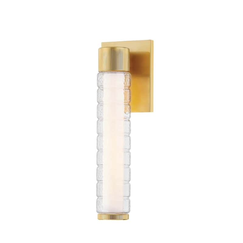 Hudson Valley Lighting 1791 Castor 14" Tall 2700K LED Wall Sconce - Aged Brass