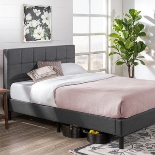 Priage By ZINUS Upholstered Button tufted Platform Bed 55 OFF
