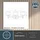 preview thumbnail 6 of 8, Carlisle 3-Light 22.25 in. W Bathroom Vanity Lighting Fixture, White Frosted Opal Glass, Dimmable LED Compatible, Reversible