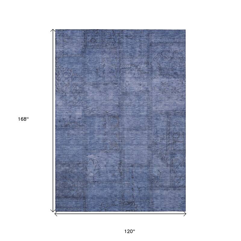 HomeRoots Patchwork Transitional Rectangle Outdoor Rug