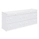 preview thumbnail 17 of 144, Twin/Full Size Low Loft Bed with Retractable Writing Desk and 4 Drawers, Wooden Loft Bedframe w/ Lateral Portable Desk & Shelves