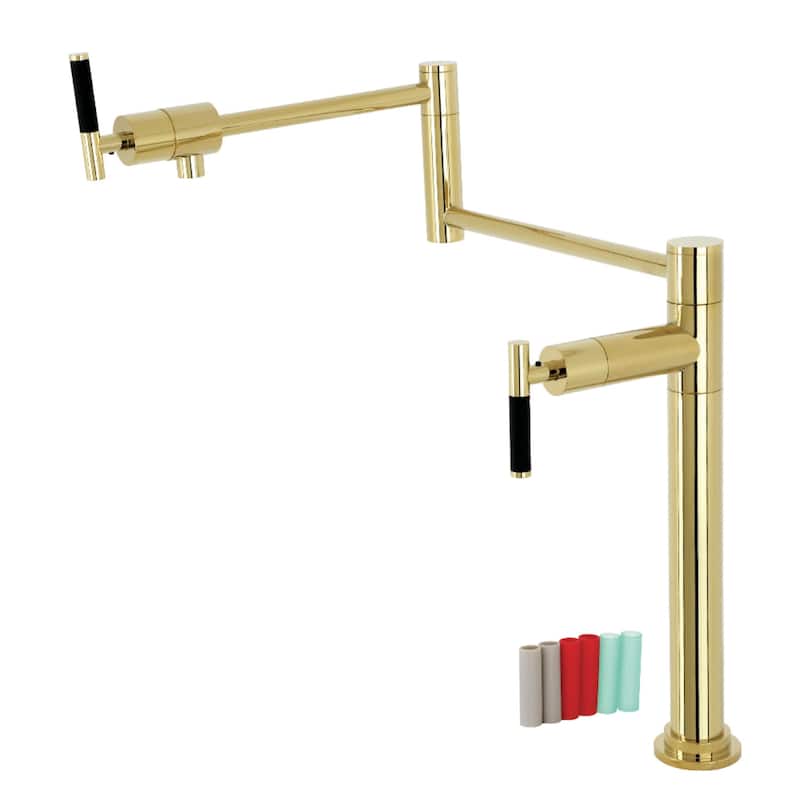 Kingston Brass KS470.CKL Kaiser 3 GPM Single Hole Pot Filler with
