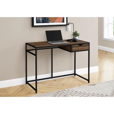 Compact Computer Desk with Small Storage Drawer