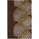 preview thumbnail 27 of 33, SAFAVIEH Handmade Soho Elvyra Waves N.Z. Wool Rug 3'6" x 5'6" - Brown/Beige - Rectangle