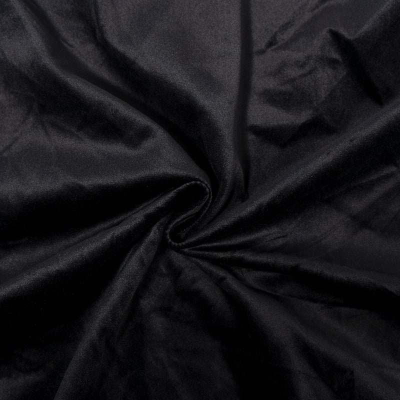 King Size Upholstered Platform Bed with Velvet Headboard, Metal & Solid Wood Frame, Black