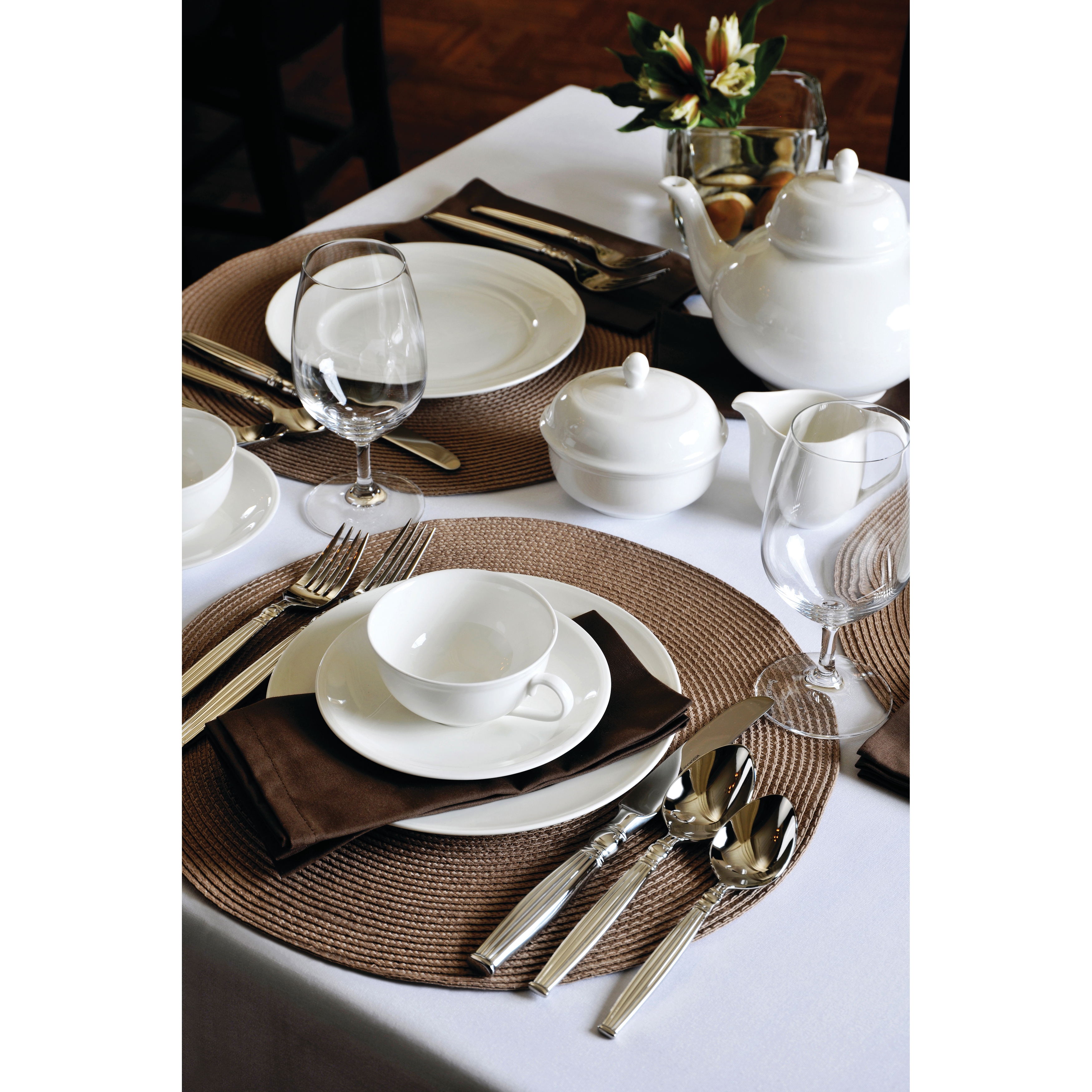 Sant Andrea Othello Bone China Coffee Pots w Lids 25 oz Set of