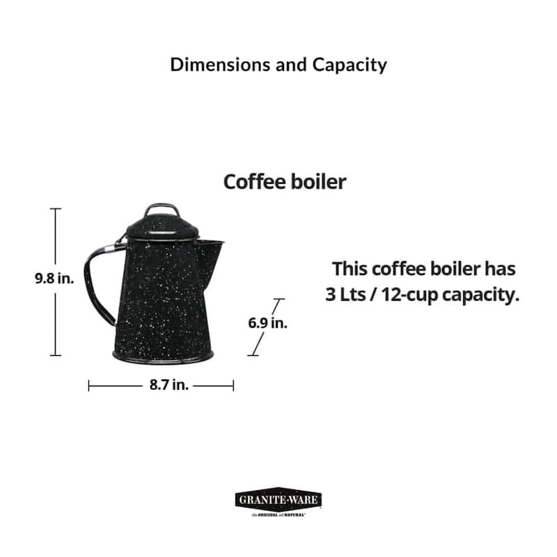 Granite Ware Coffee Boiler - 12 Cup