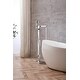 preview thumbnail 2 of 9, Elegant Lighting FAT-8002 Henry Floor Mounted Clawfoot Tub Filler with