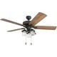 preview thumbnail 5 of 8, 52" Prominence Home Briarcrest Bronze Farmhouse LED Ceiling Fan with Light, Remote Control