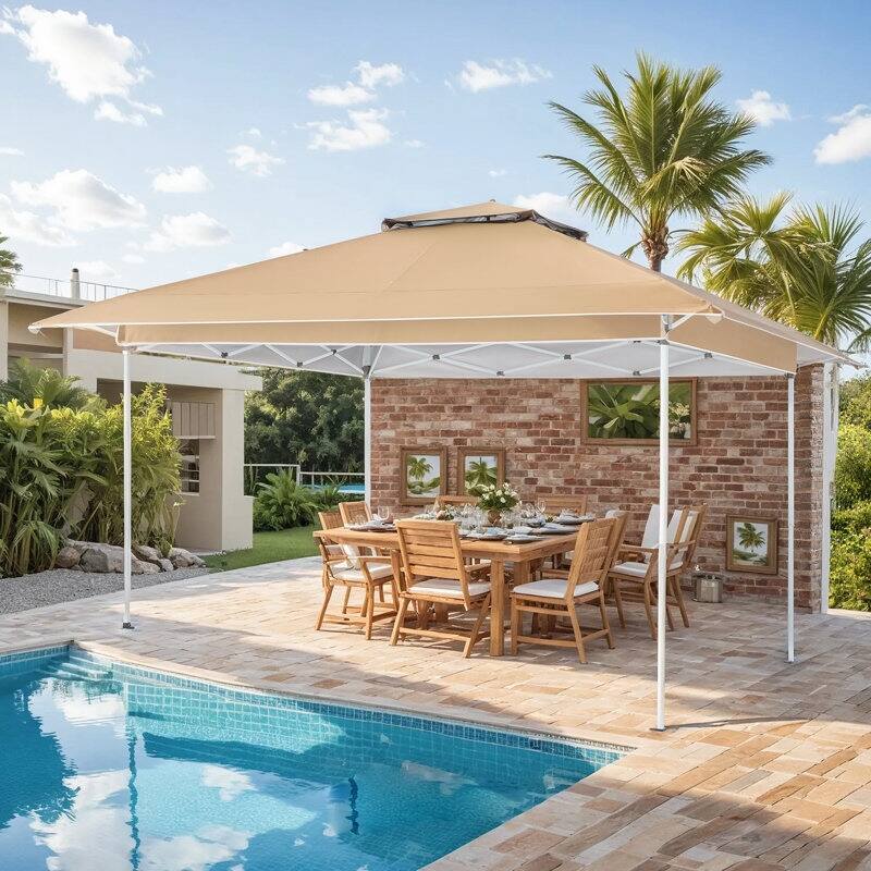 AVAWING 10x10 Pop Up Canopy Tent - Instant Shelter with UV Protection for Outdoor Events, Beach - Heavy Duty Steel Frame
