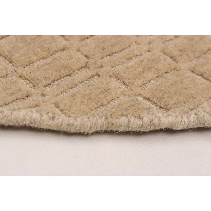 Kashkuli Gabbeh Tan Rug 5'3" x 5'3" - 5'3 x 5'3