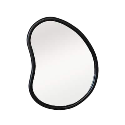 Mango Wood Framed Wall Mirror - 27.8"L x 1.0"W x 21.8"H