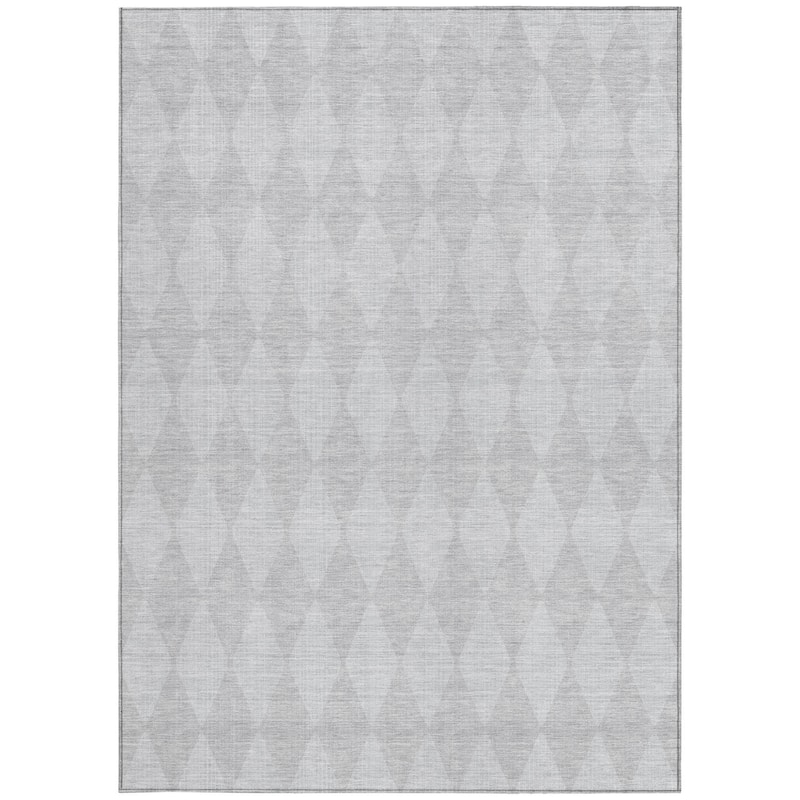 HomeRoots Geometric Transitional Rectangle Outdoor Rug