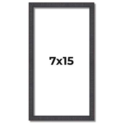 7x15 Frame Brown Solid Wood Picture Frame - Complete Modern Photo