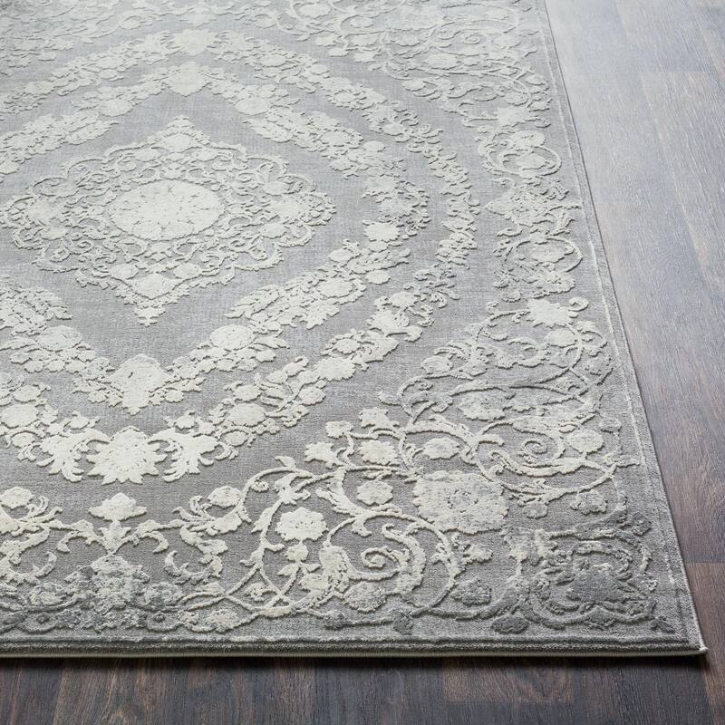 Livabliss Tibetan Updated Traditional Medallion Area Rug