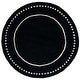 preview thumbnail 126 of 127, SAFAVIEH Handmade Bella Alverta Dotted Border Wool Rug 5' Round - Black/Ivory