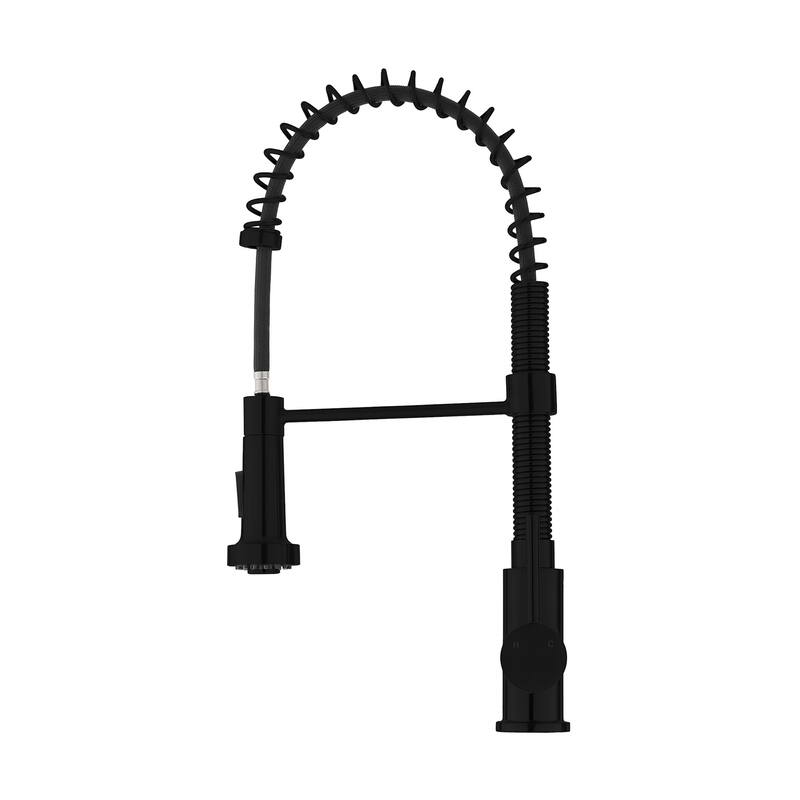 Swiss Madison SM-KF70 Nouvet 1.5 GPM Single Hole Pre-Rinse Pull Down - Matte Black