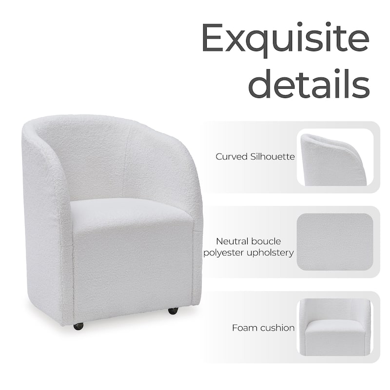 Signature Design by Ashley Rowanbeck White Dining Chair - 25" W x 23" D x 32" H