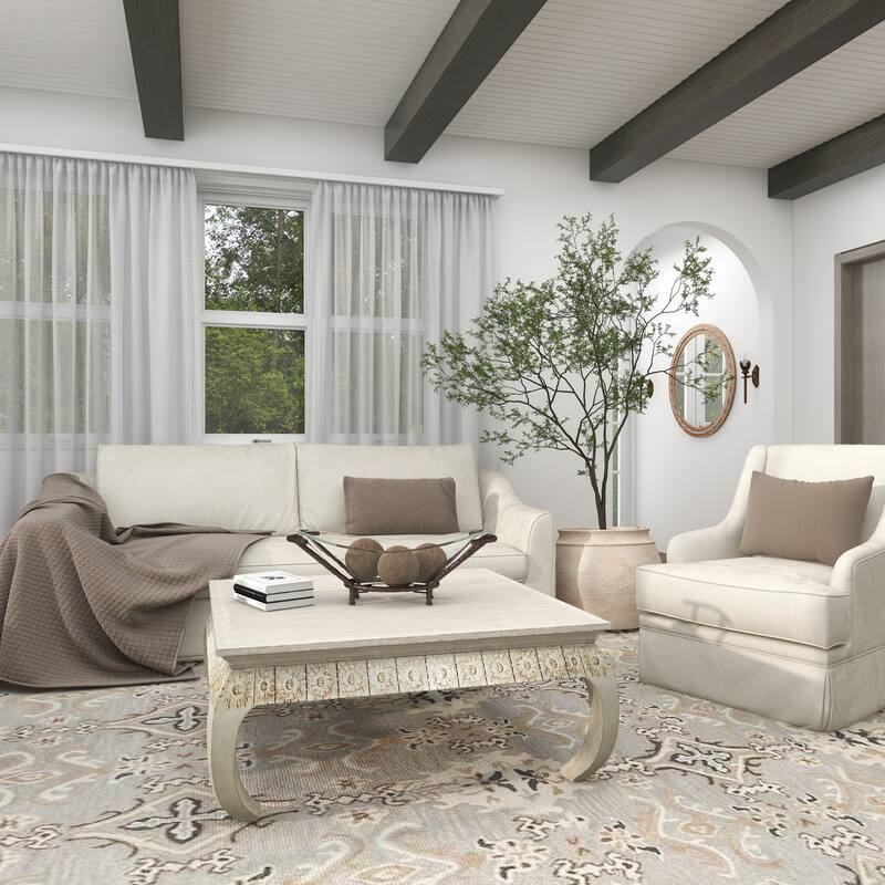 CosmoLiving by Cosmopolitan Glass Kitchen Serving Bowl with Gold or Brown Metal Stand and Ring Feet - Clear or White