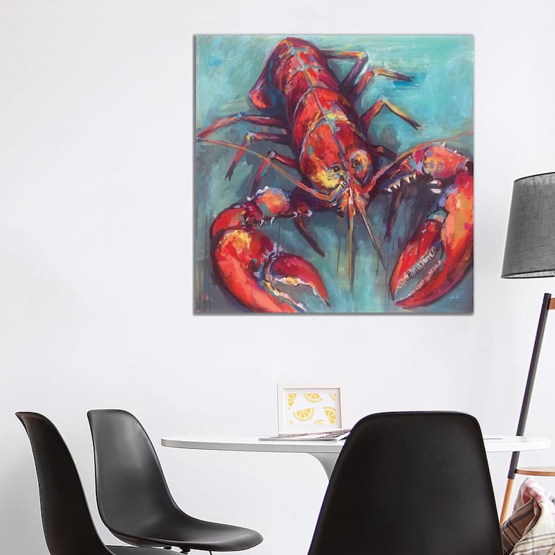 iCanvas "Lobster" by Jeanette Vertentes Canvas Print - 37x37x1.5