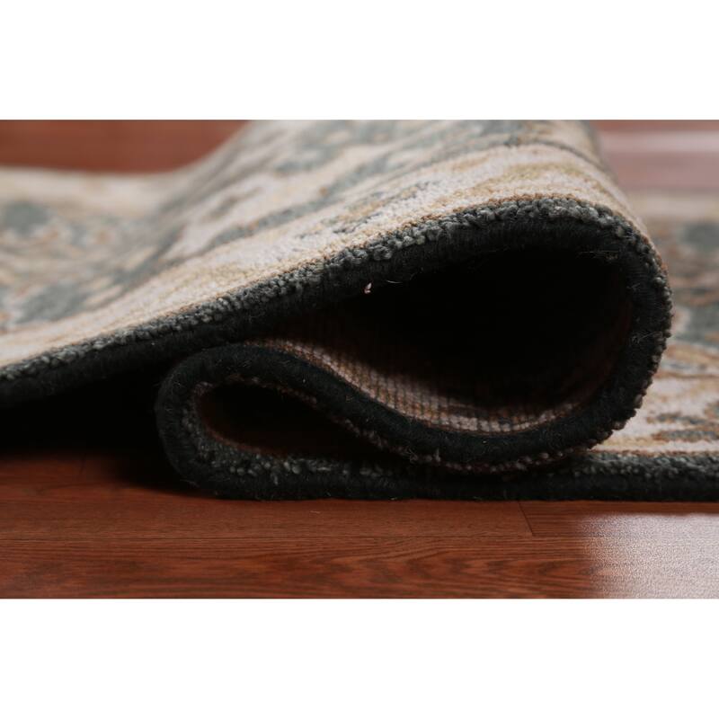 All-Over Oushak Oriental Runner Rug Handmade Wool Carpet - 2'9" x 8'4"