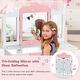 preview thumbnail 8 of 18, Gymax Kids Vanity Princess Makeup Dressing Table Chair Set W/ - See Details