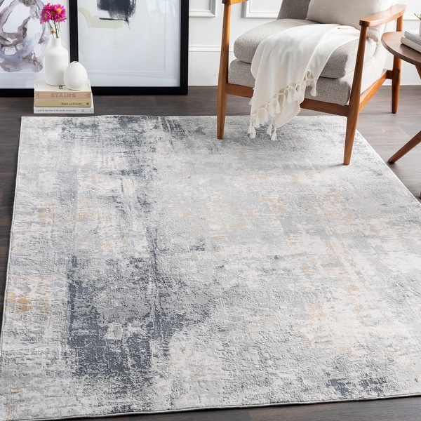 The Gray Barn Brook Haven Light Grey and Tan Modern Area Rug. Opens flyout.