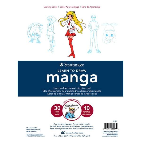 Shop Strathmore Learn To Draw Manga Instructional Drawing Pad 9 X