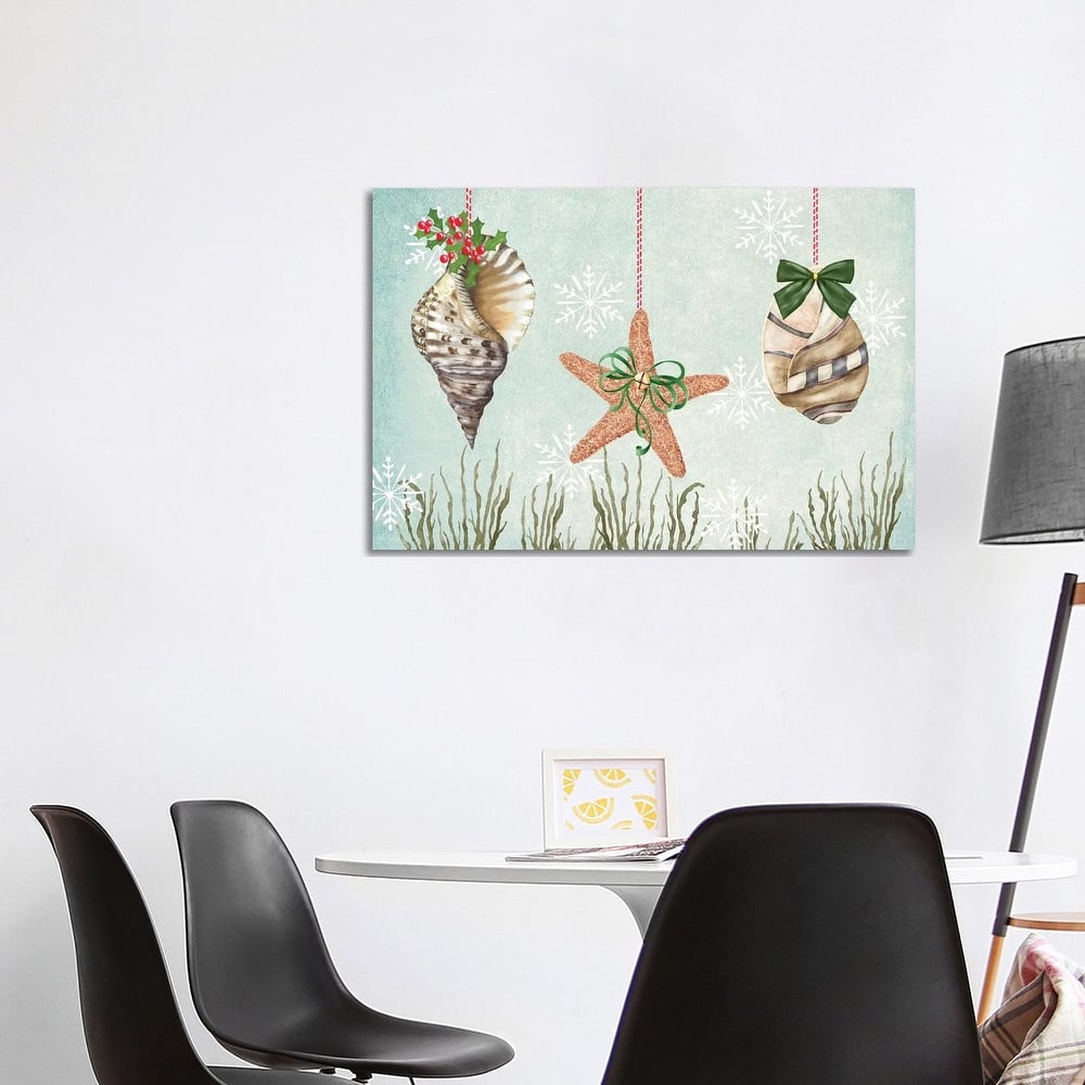 iCanvas "Christmas Coastal Collection A" by Jade Reynolds Canvas Print