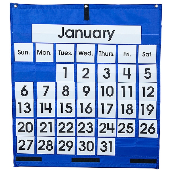 Pocket Chart Monthly Calendar 25 X 28 Free Shipping On Orders Pocket Chart Monthly Calendar 25 X 28 Free Shipping On Orders Over 45 22139389