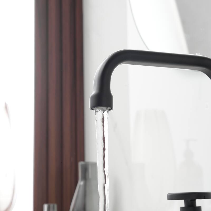 8 Inches Widespread Bathroom Faucet with Drain Kit