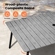 preview thumbnail 7 of 35, Pellebant Outdoor Aluminum Rectangular Dining Table