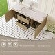 preview thumbnail 61 of 76, Wall-Mounted Bathroom Vanity with White Solid Surface Top