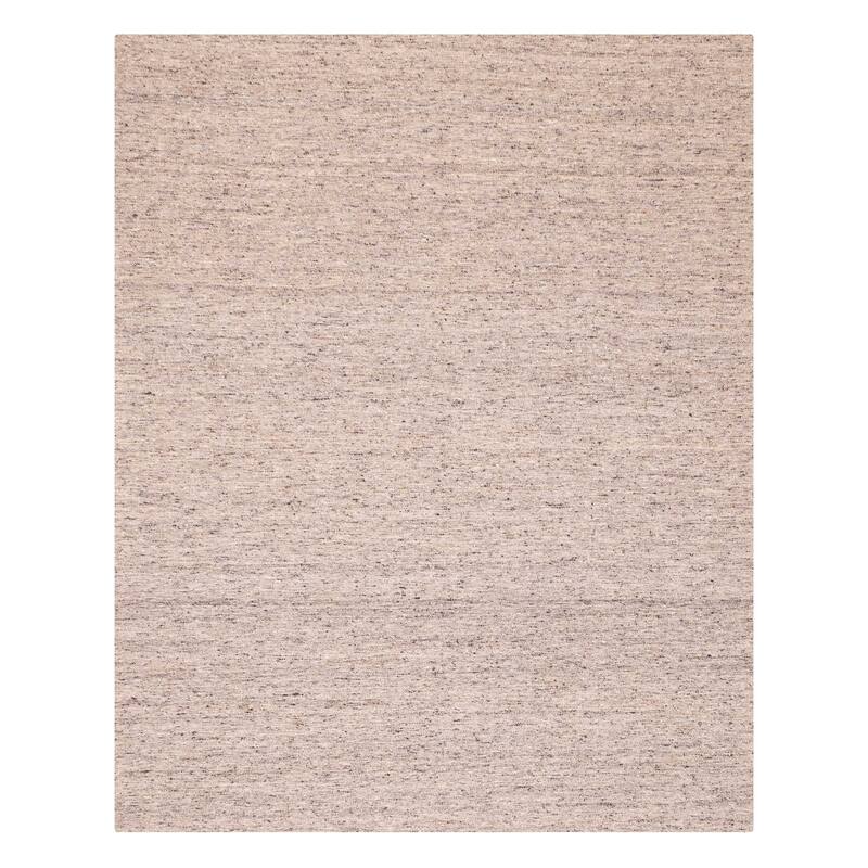 ECARPETGALLERY Flat-Weave Nevada Grey Wool Kilim - 8'0 x 10'0