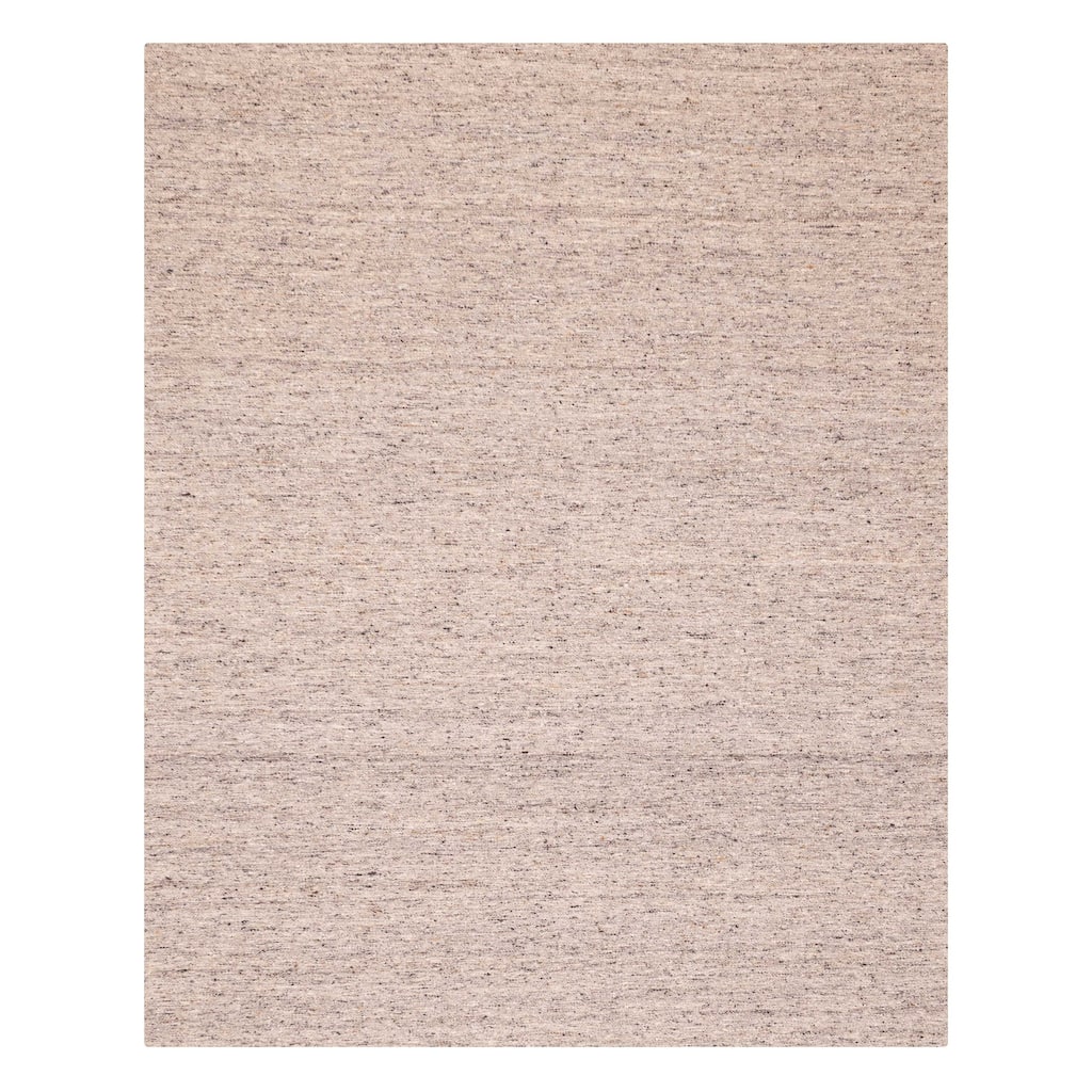 ECARPETGALLERY Flat-Weave Nevada Grey Wool Kilim - 8'0 x 10'0