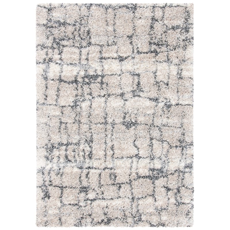 SAFAVIEH Fontana Shag Leftera Modern Abstract 2-inch Thick Rug