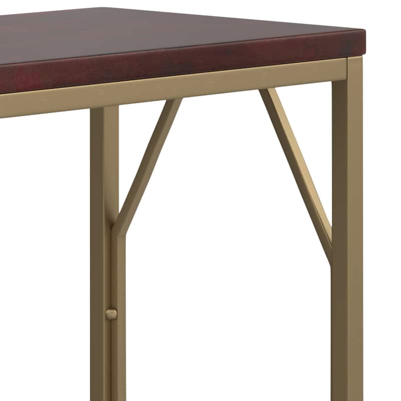 WYNDENHALL Ebsen Contemporary 20 inch Wide Metal and Wood Accent Side Table